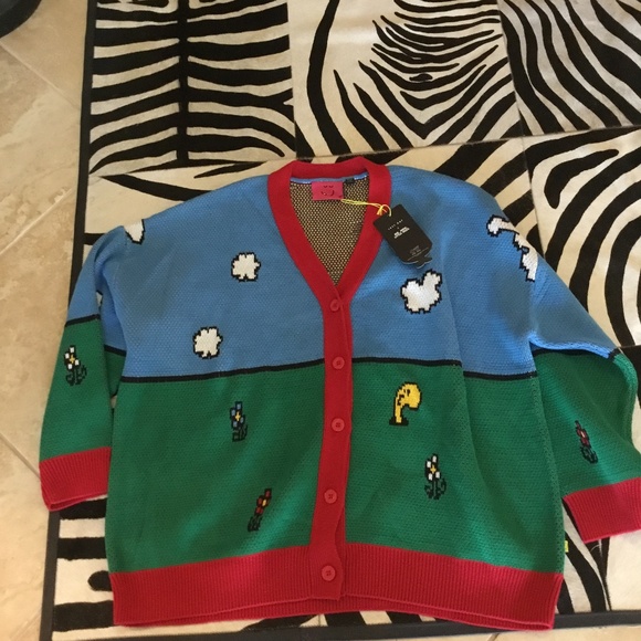 Lazy Oaf Mr Men Cardigan Size L New 